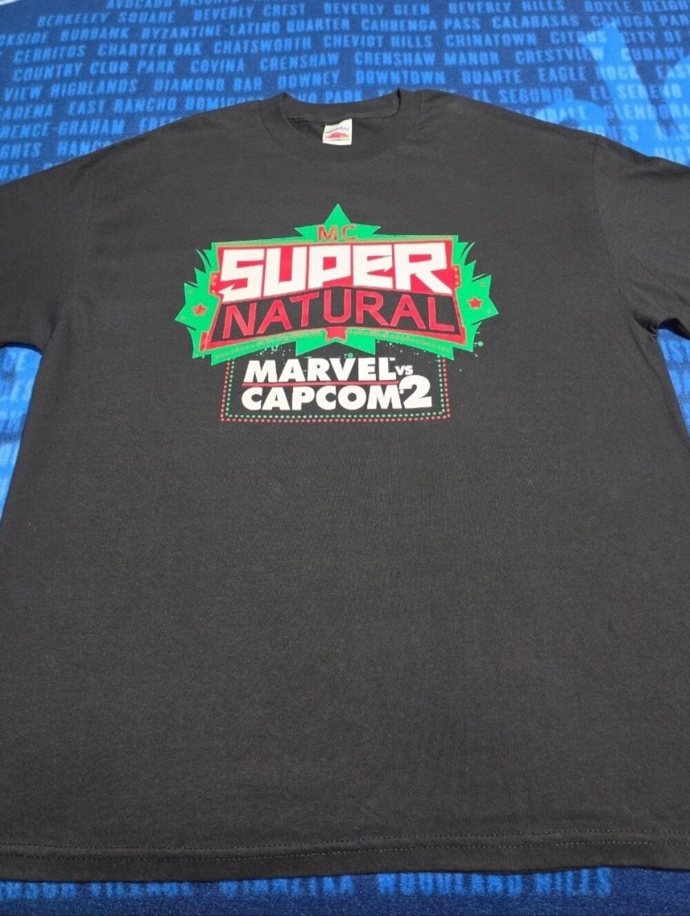 Vintage 2009 Marvel vs Capcom 2 MC Supernatural Promo Shirt Men XL Capcom